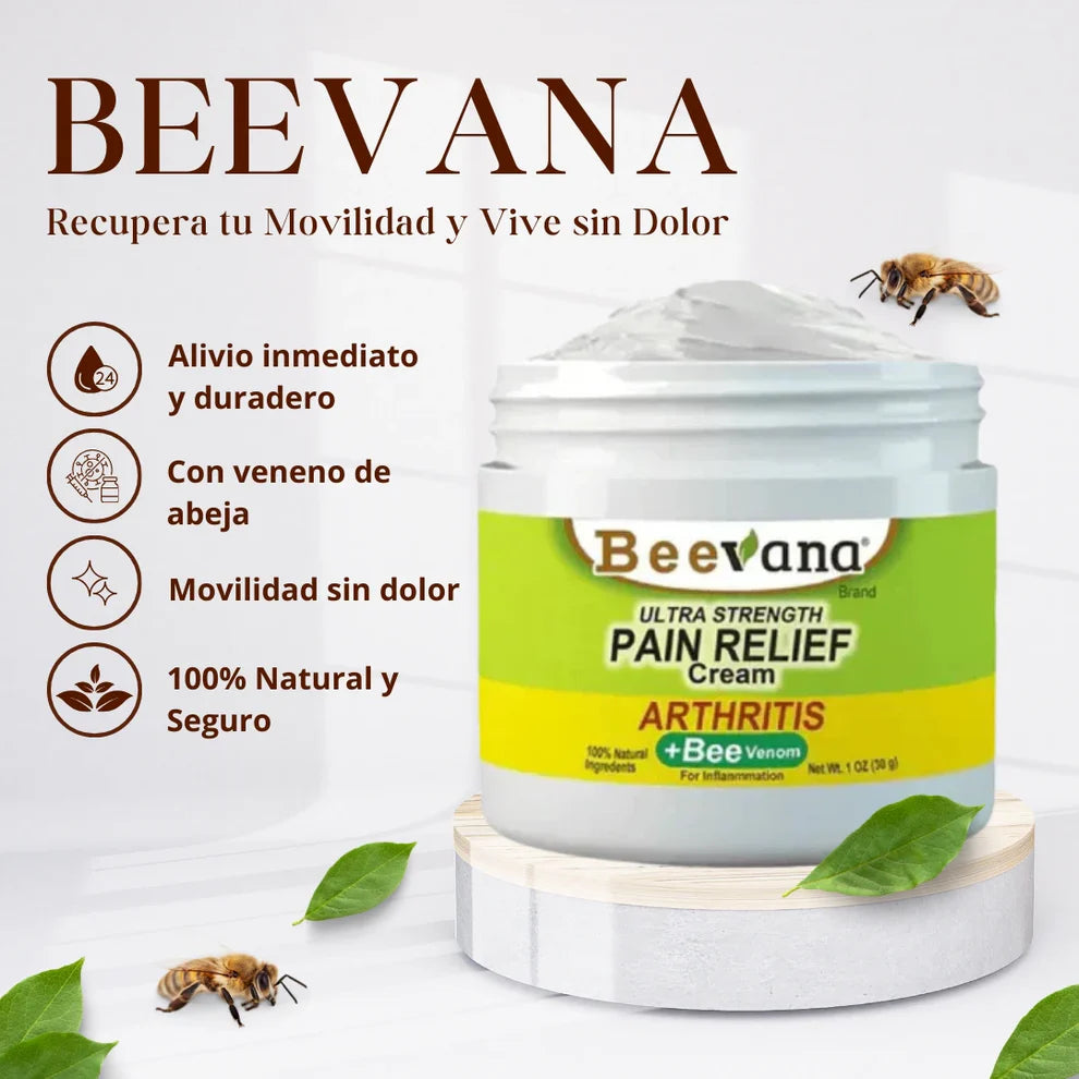 BEEVANA - CREMA PARA ARTICULACIONES, HUESOS, ESPALDA, CUELLO, MANOS Y PIES